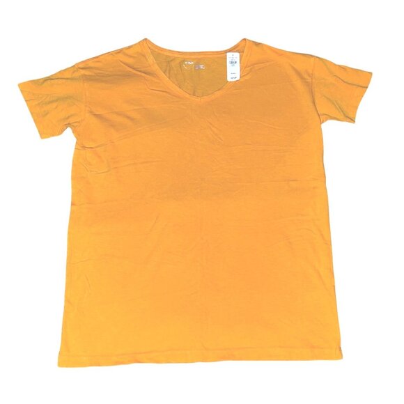 Aerie Womens V-Neck T-Shirt In Orange Sz XS Womens Oversized T Shirt - Picture 7 of 15
